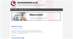 Desktop Screenshot of karatesankukai.co.uk