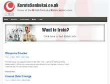 Tablet Screenshot of karatesankukai.co.uk